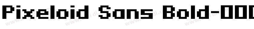 Pixeloid Sans Bold字体转换
